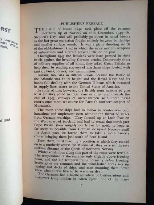 Destroy the Scharnhorst by Lieut-Commander Michael Ogden, R. N.