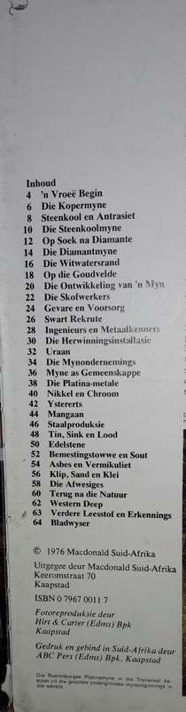 Suid-Afrikaans Mynbou - Anthony Hocking
