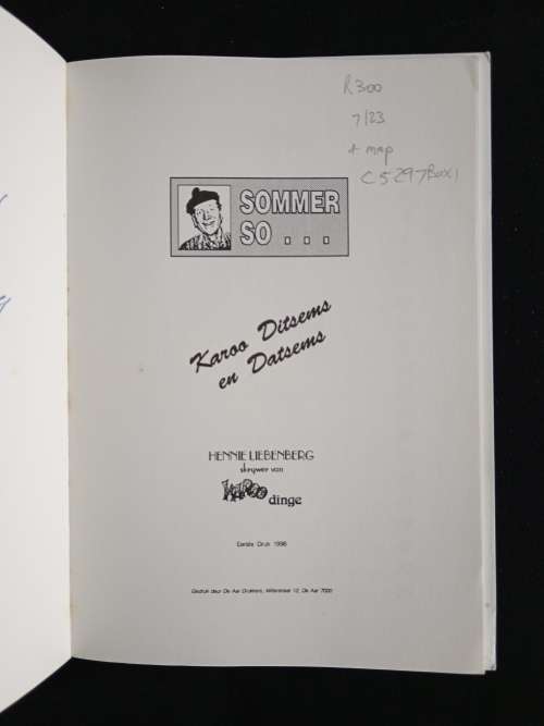 Sommer So Karoo Ditsems & Datsems by Hennie Liebenberg