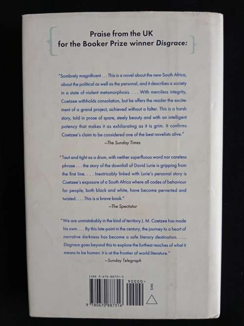 Disgrace by J. M. Coetzee
