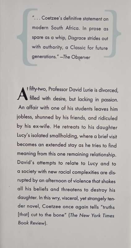 Disgrace by J. M. Coetzee
