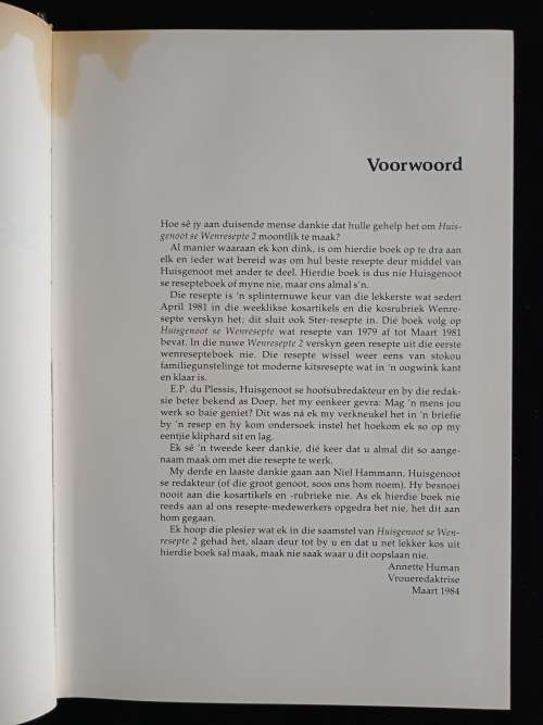 Huisgenoot se Wenresepte 2 by Annette Human