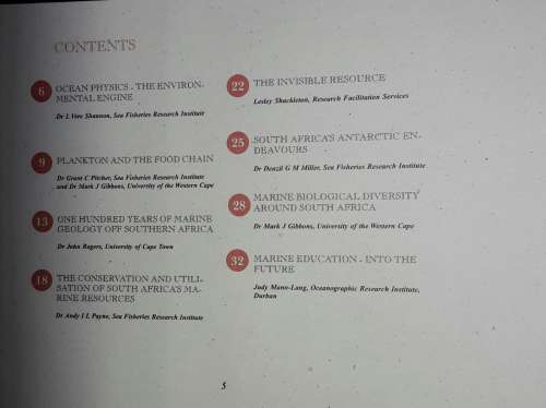 100 Years Of Marine Science in South Africa - Department of Environmental Affairs and Tourism