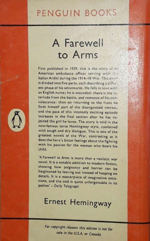 A Farewell To Arms - Ernest Hemmingway