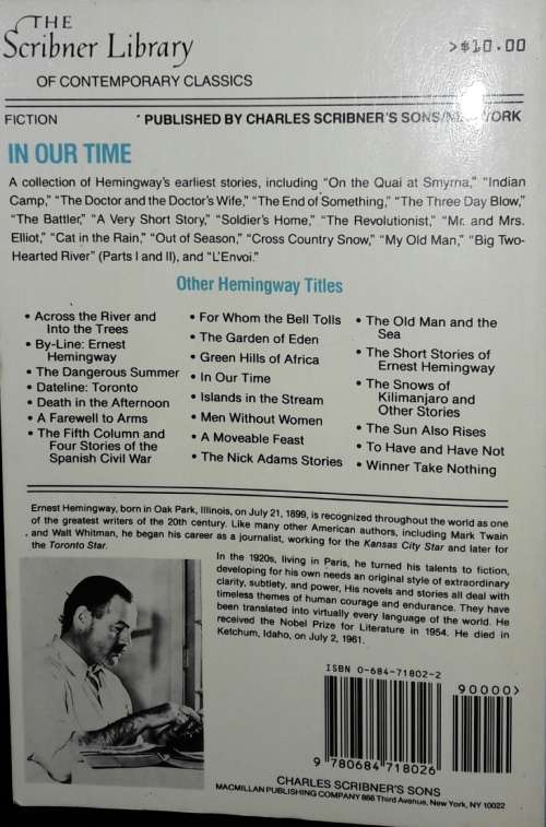 In Our Time - Ernest Hemmingway
