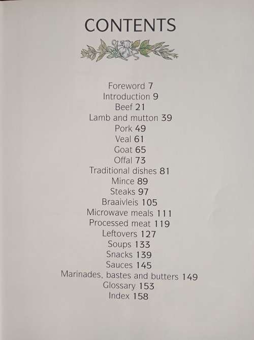 The Complete South African Meat Cookbook Compiled by the Home Economists of the Meat Board