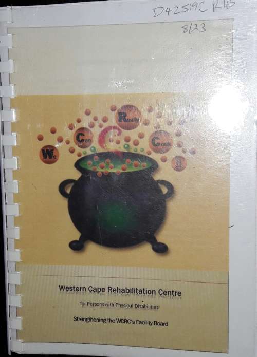 Cookbook - Western Cape Rehabilitation Centre