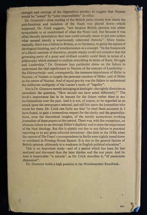 A Mirror of Nazism by Dr Brigitte Granzow