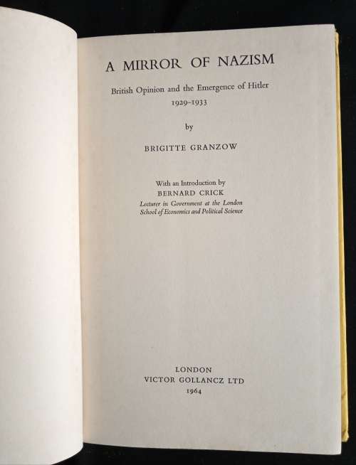 A Mirror of Nazism by Dr Brigitte Granzow