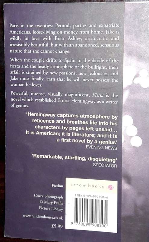 Fiesta - The Sun Also Rises - Ernest Hemingway