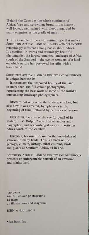 Southern Africa Land of Beauty & Splendour by T. V. Bulpin