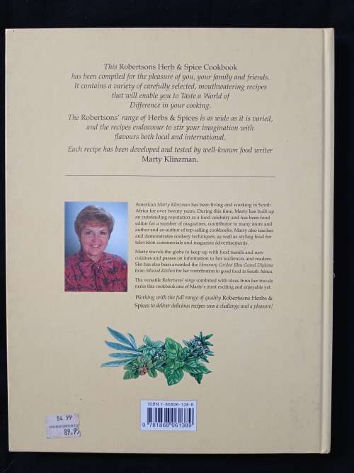 The South African Herb & Spice Cookbook by Marty Klinzman