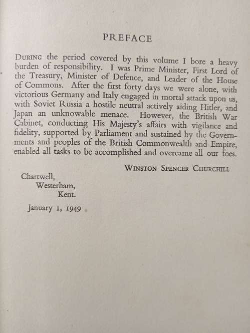 The Second World War Volume II Their Finest Hour by Winston Churchill