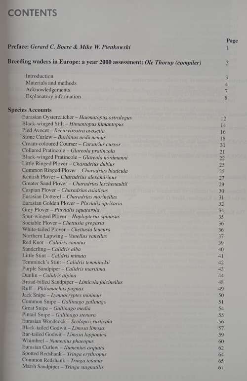 Breeding Waders in Europe 2000 International Wader Studies 14 by Ole Thorup