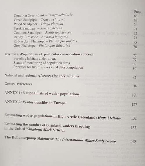 Breeding Waders in Europe 2000 International Wader Studies 14 by Ole Thorup