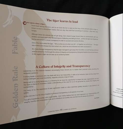 Leadership Fables Featuring Golden Rules from Leaders for the Youth