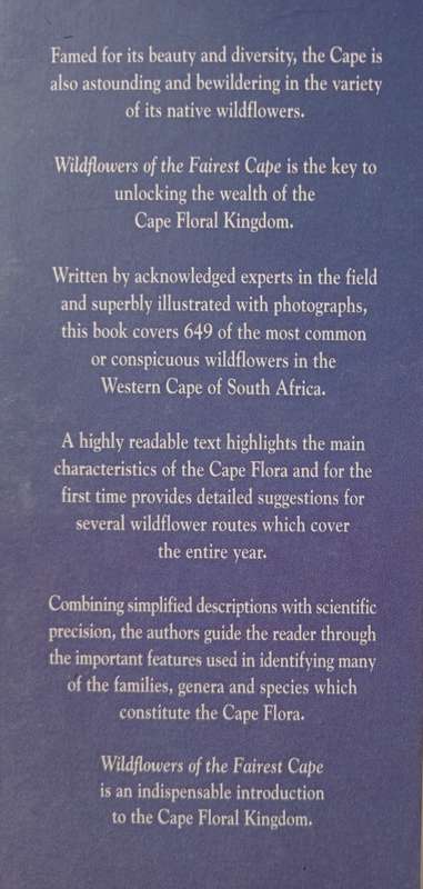 Wildflowers of the Fairest Cape by Peter Goldblatt & John Manning