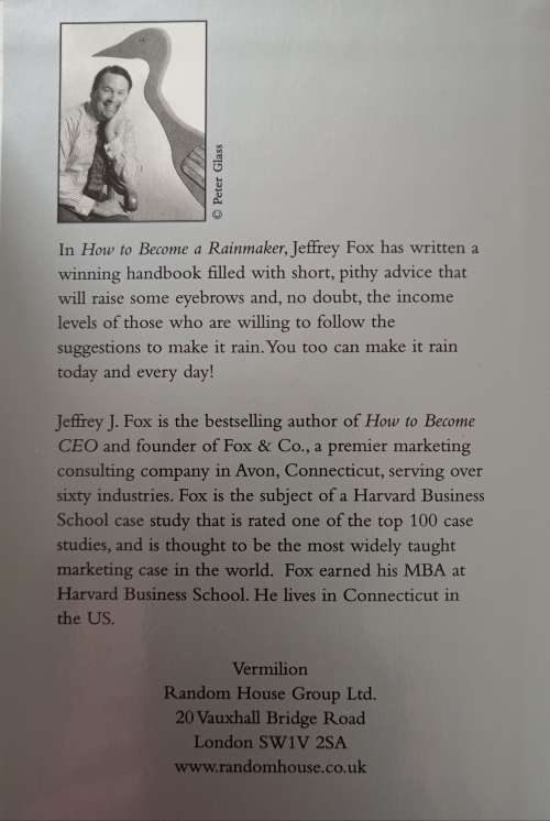 How to become a Rainmaker by Jeffrey J Fox