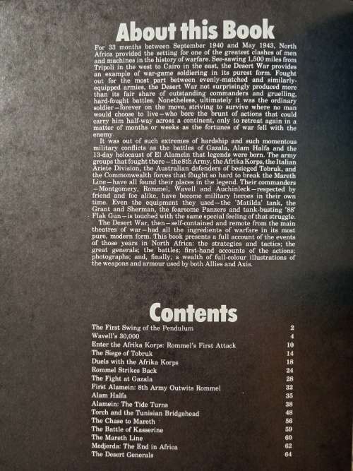 Purnell`s History of the World War Special The Desert War