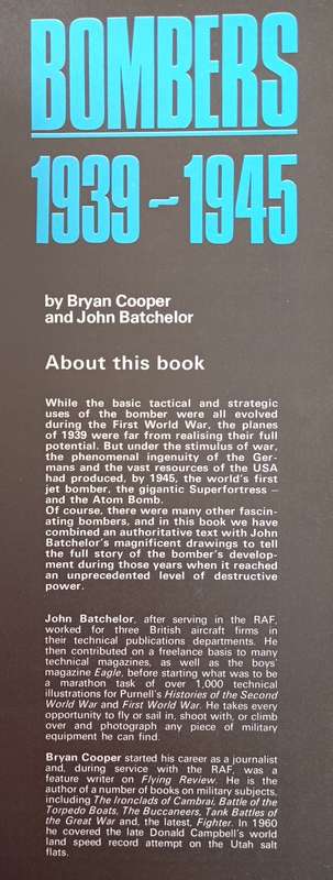 Purnell`s History of the World War Special Bombers 1939-1945 by Bryan Cooper & John Batchelor