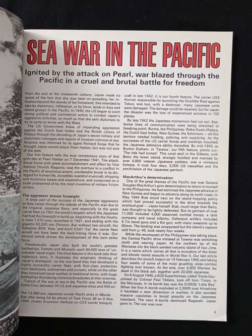 Marshall Cavendish World War II Special Sea War in the Pacific
