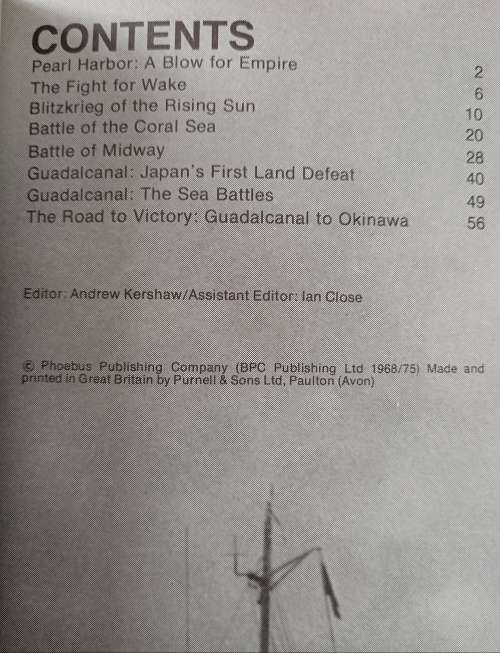 Purnell`s History of the World Wars Special Battle of the Pacific