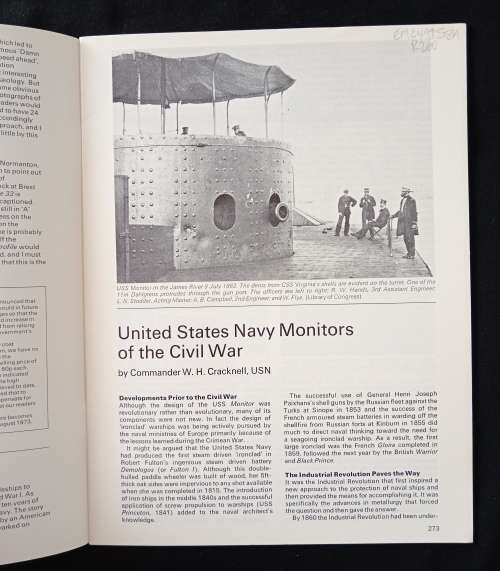 Profile Warship 36 United States Navy Monitors of the Civil War by William H Cracknell