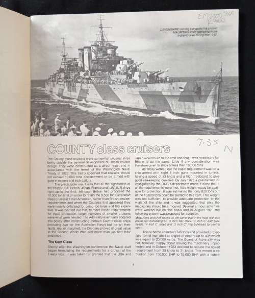 Man O 1 County class cruisers by Alan Raven & John Roberts