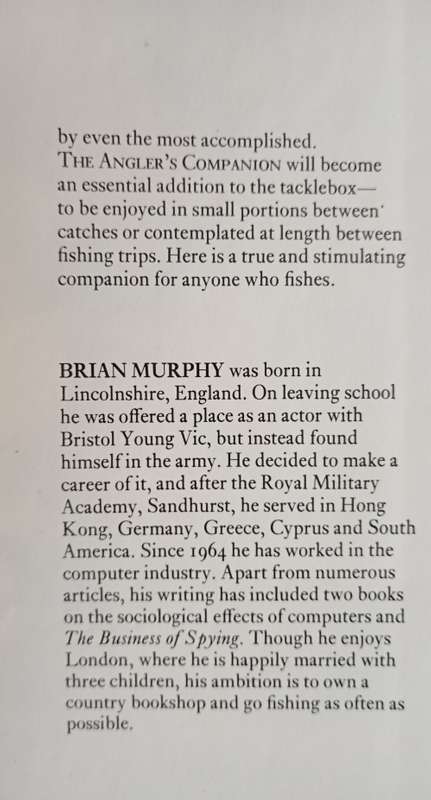 The Angler`s Companion The Lore of Fishing Compiled by Brian Murphy
