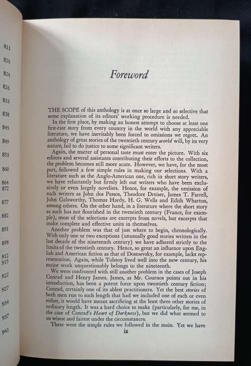 A World of Great Stories Edited by Hiram Haydn & John Cournos