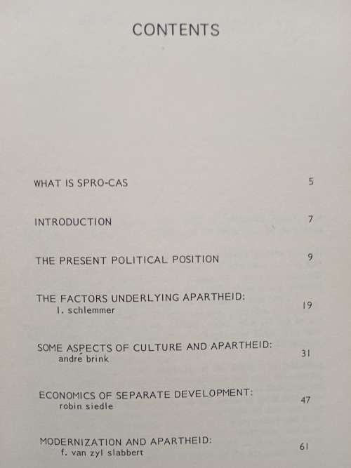 Anatomy of Apartheid by General Editor Peter Randall