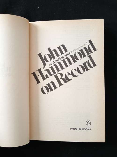 John Hammond on Record An Autobiography with Irving Townsend