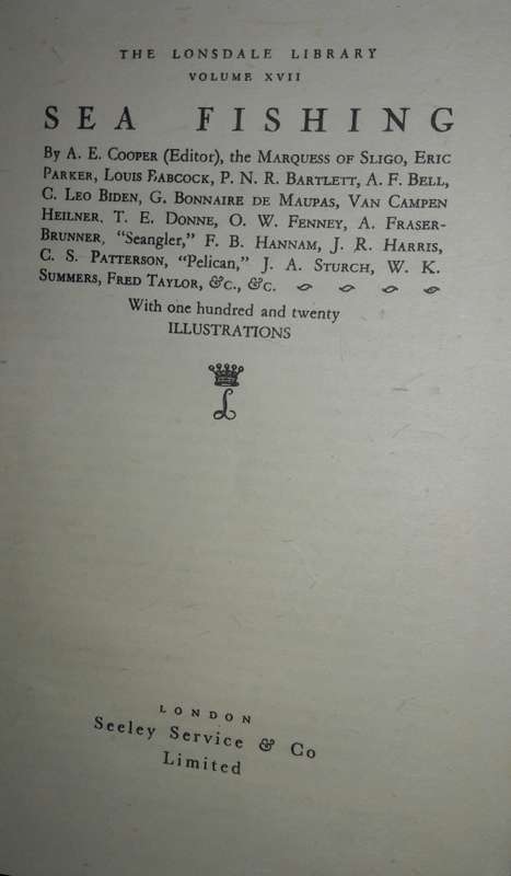 The Lonsdale Library - Volume XVII - Sea Fishing