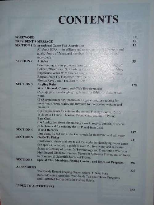 1997 World Record Game Fishes - International Game Fish Association