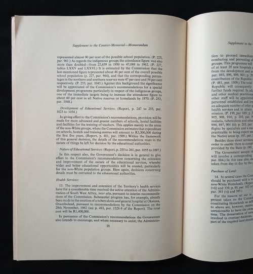 Supplement to The Counter-Memorial Filed by the Government of The Republic of South Africa