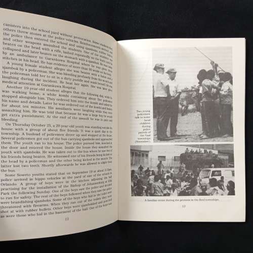 Report on Police Conduct during Township Protests August-November 1984