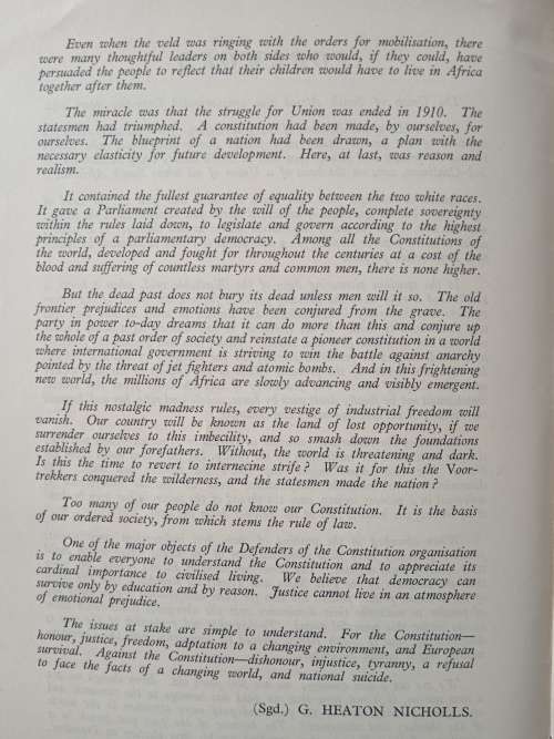 Crisis The Real Issues Foreword by G Heaton Nicholls