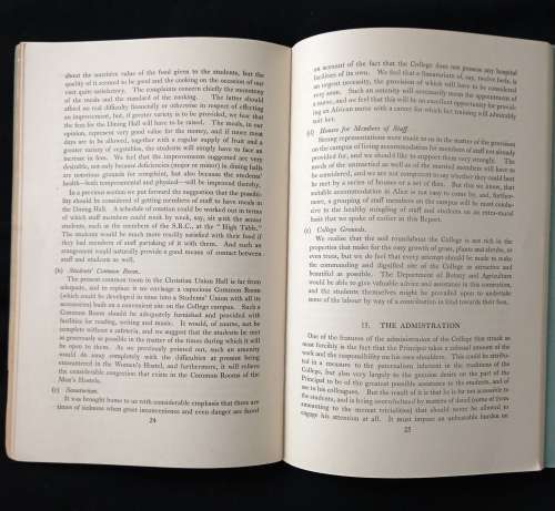 Report of The Fort Hare Commission July 1955