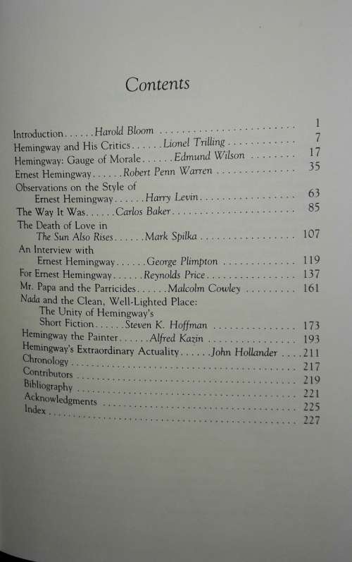 Modern Critical Views - Ernest Hemingway - Edited and with an introduction by Harold Bloom