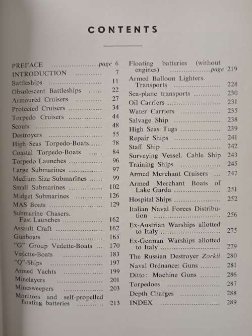 Italian Warships of World War I by Aldo Fraccaroli