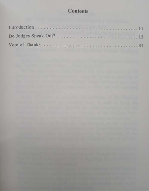 Do Judges Speak Out? by Richard Goldstone