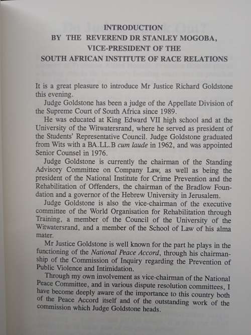 Do Judges Speak Out? by Richard Goldstone