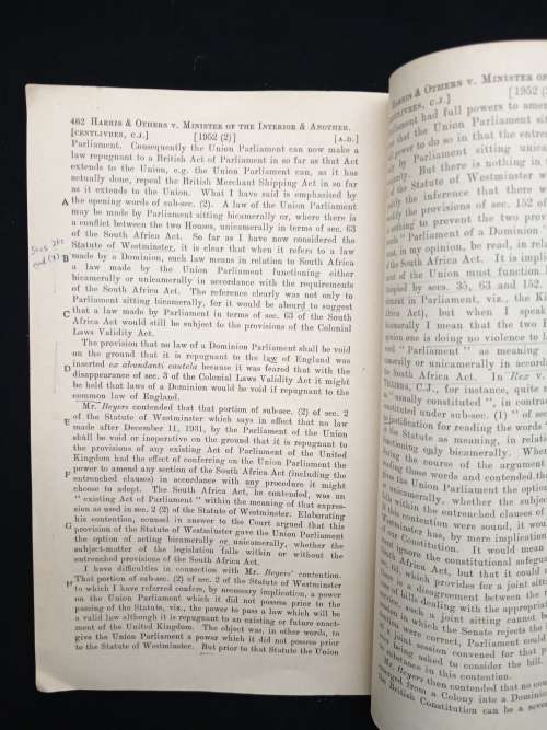Judgment of Appellate Division in The Separate Representation of Voters Case (with Arguments)