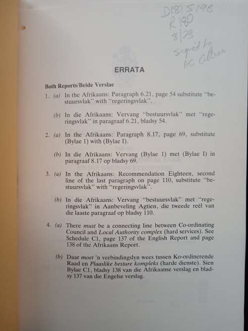 Republiek van Suider-Afrika Gesamentlike Verslag