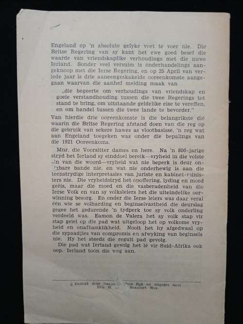 Ierland Too Die Weg Aan Konstitusionele Ontwikkeling sedert 1921 by Eric H Louw