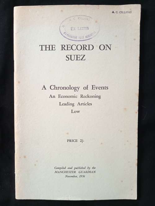 The Record on Suez A Chronology of Events