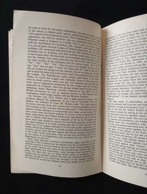 The League of Nations Movement Some Recollections of the Early Days by Dr Gilbert Murray