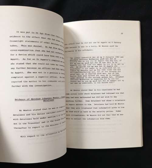 Lawyers for Human Rights Bulletin No 2 The Aggett Inquest & The Rabie Report compared