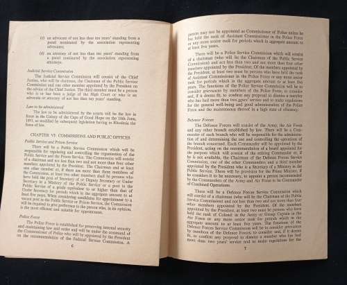Proposals for A New Constitution for Rhodesia