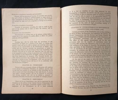 Proposals for A New Constitution for Rhodesia